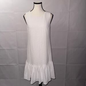 Tommy Hilfiger Classic White ruffle bottom Dress women’s size 2